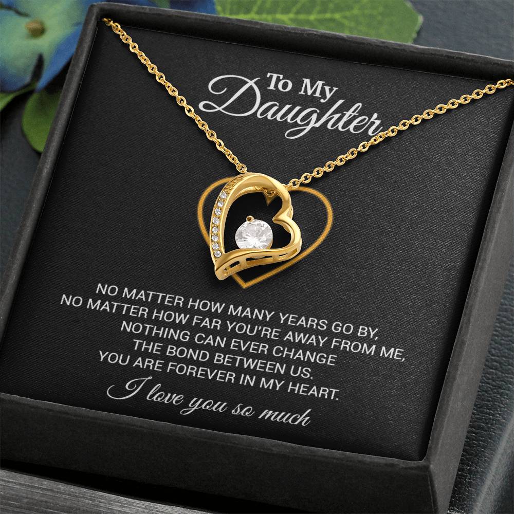 To My Daughter Necklace, Gift For Daughter From Dad, Daughter Father Necklace 12_7_Black