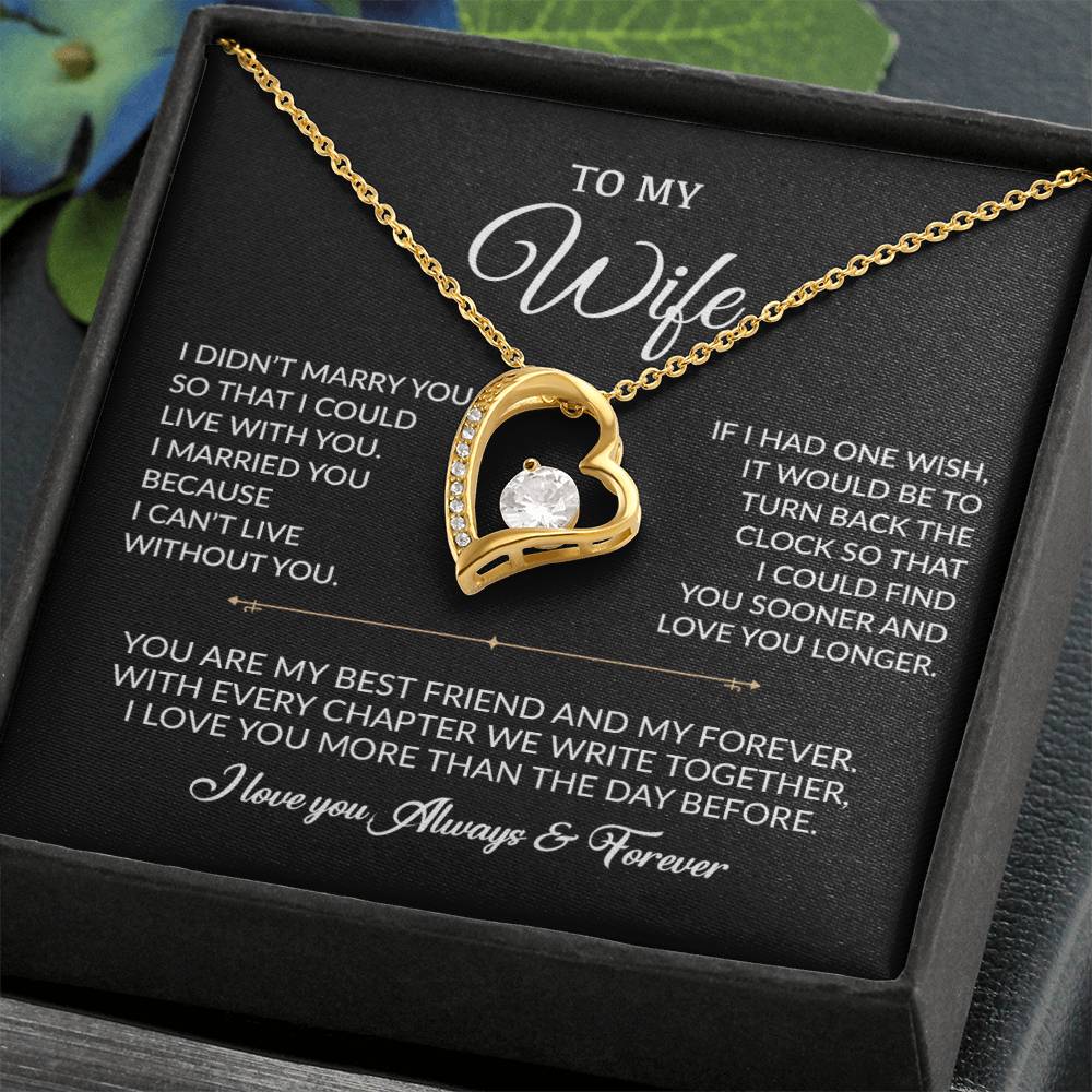 To My Wife Necklace, Gift For Wife, Anniversary Gift For Wife, Necklace For Wife