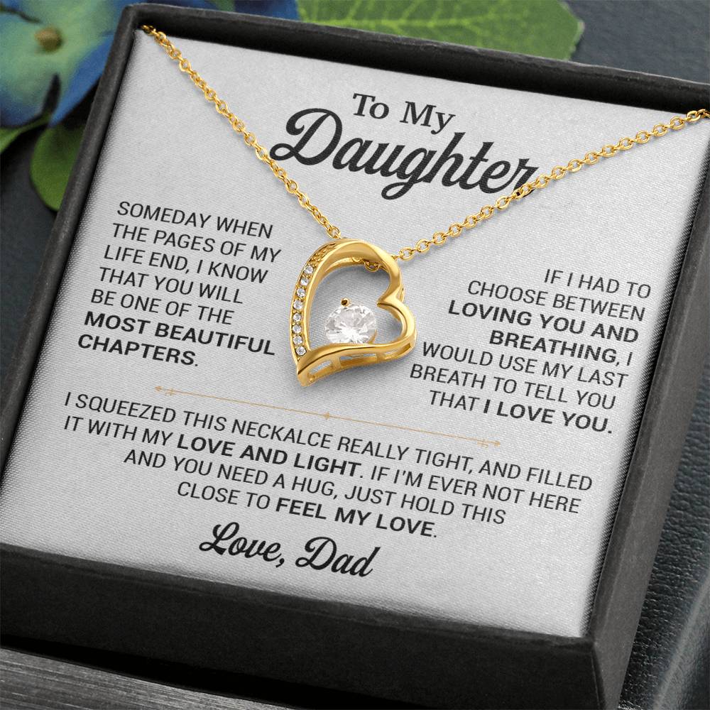 To My Daughter Necklace, Gift for Daughter from Dad, Daughter Father Necklace 2_11