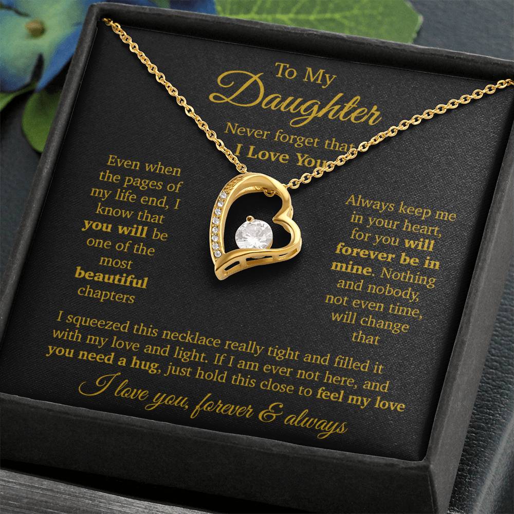 To My Daughter Necklace, Daughter Father Necklace, Daughter Gift From Dad, Mom 11_11