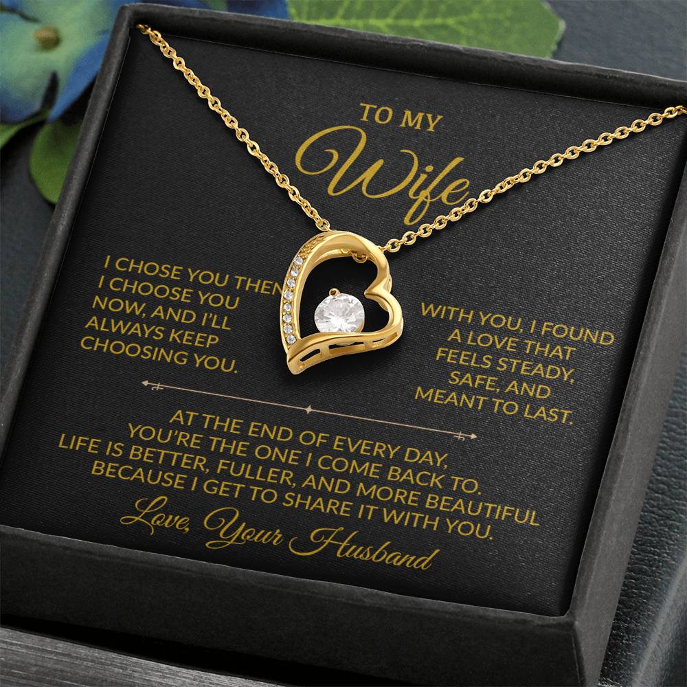 To My Wife Necklace, Gift For Wife, Anniversary Gift For Wife, Necklace For Wife
