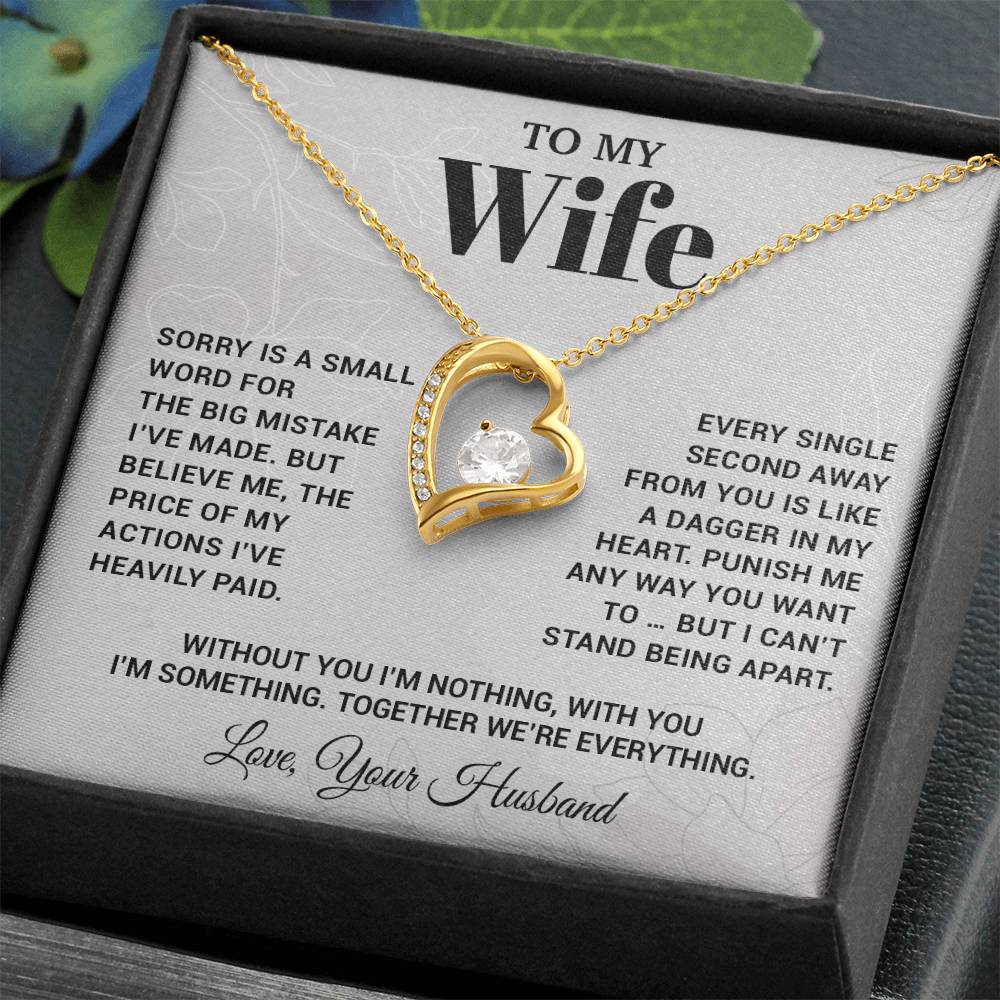 To My Wife Necklace, Christmas Gifts For Women, Anniversary Gift For Wife 15_10_White