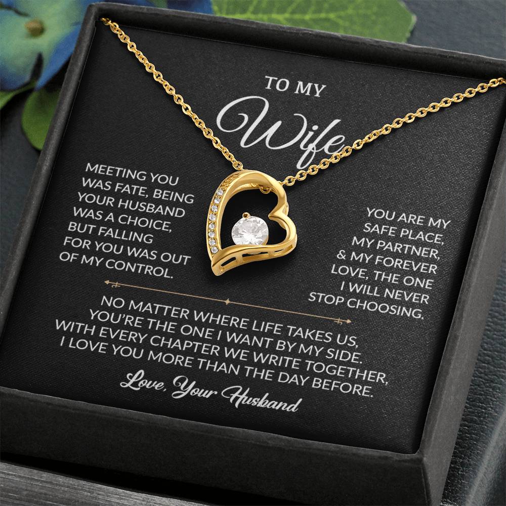 To My Wife Necklace, Gift For Wife, Anniversary Gift For Wife, Necklace For Wife
