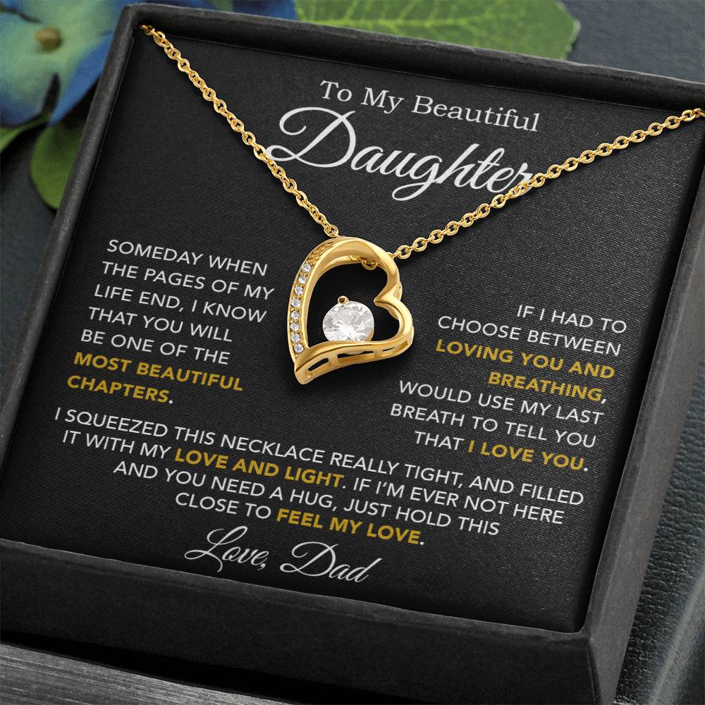 To My Daughter Necklace, Daughter Father Necklace, Daughter Gift From Dad 3_10