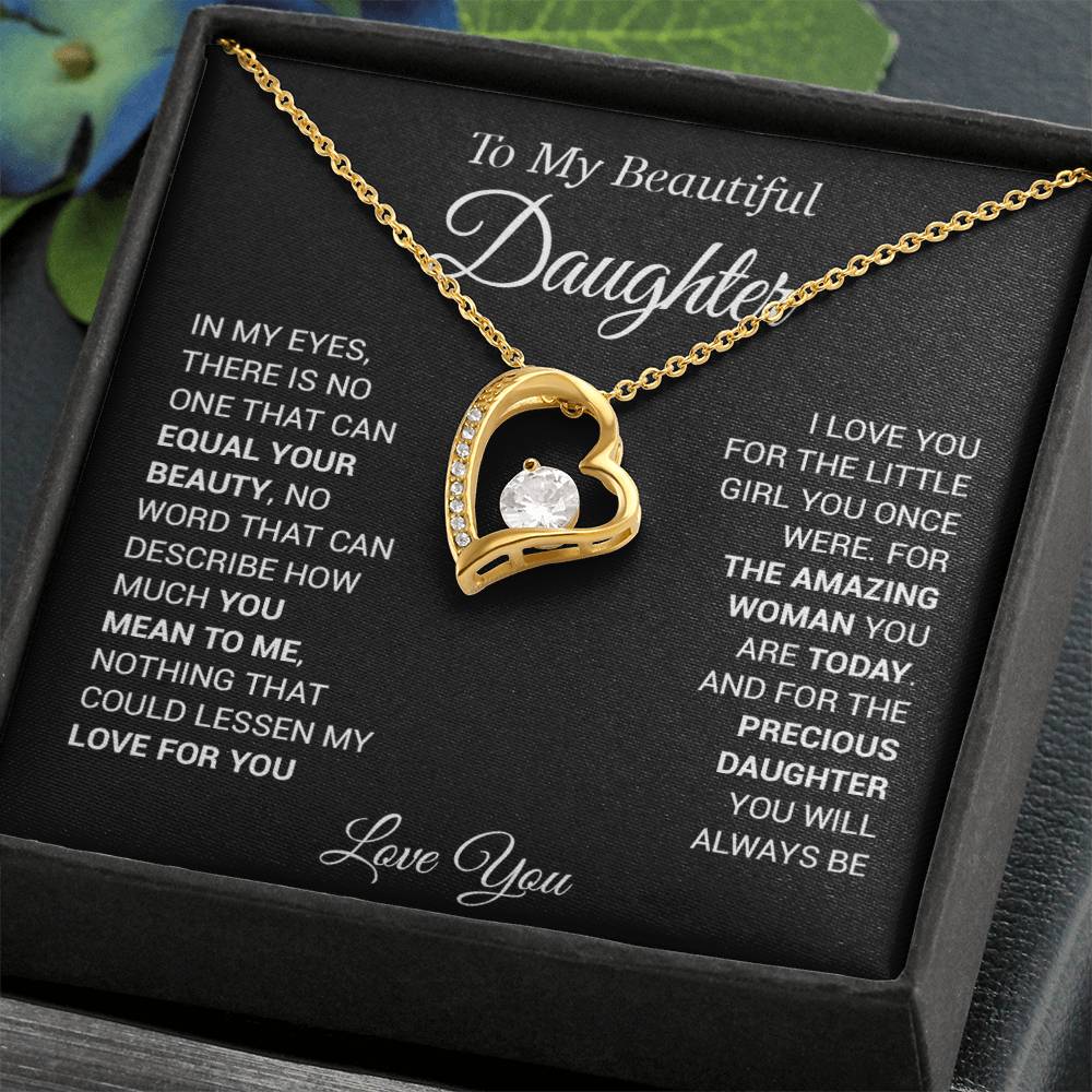 To My Daughter Necklace, Love Dad, Beautiful Necklace Gift, From Father Dad
