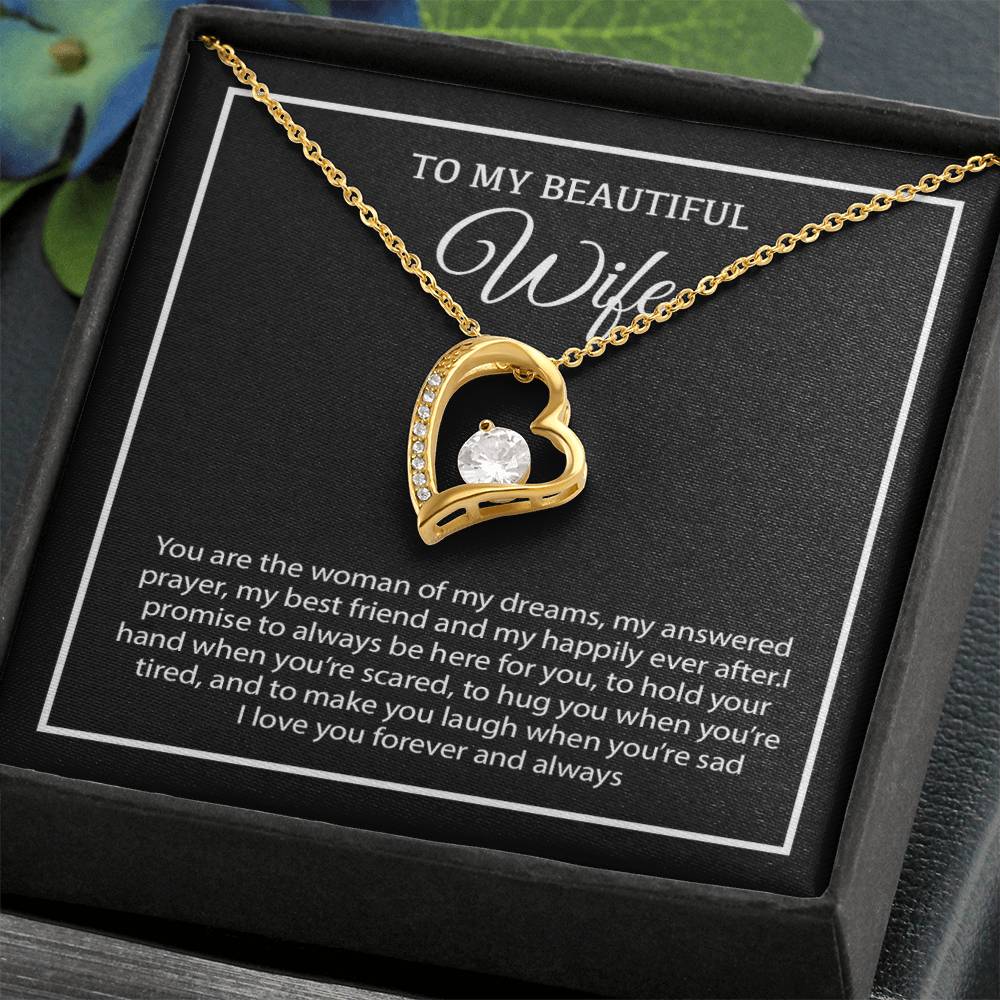 To My Wife Necklace, Christmas Gifts For Women, Anniversary Gift For Wife 19_12_White