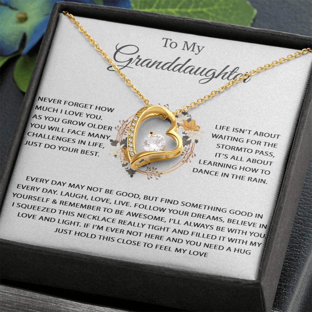 To My Granddaughter Necklace, Birthday Gift For Granddaughter, Birthday Gifts 16_10