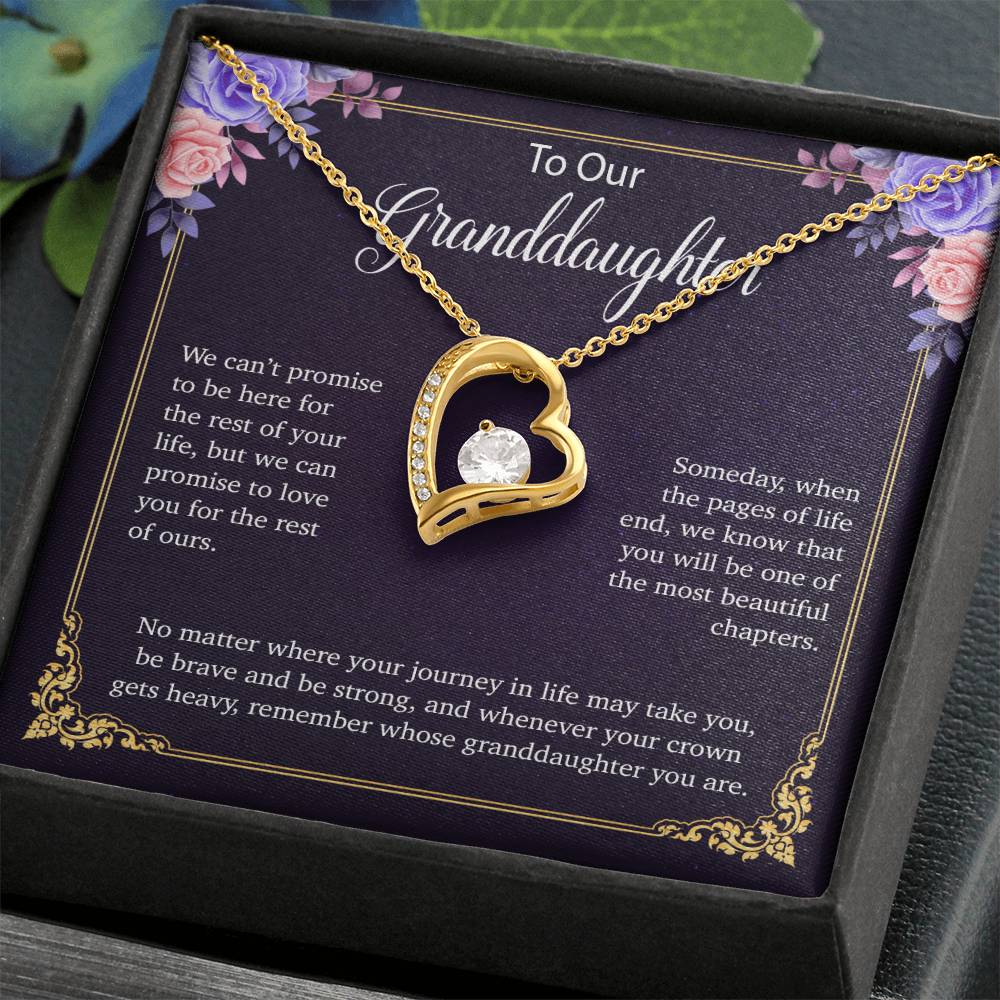 To Our Granddaughter Necklace, Birthday Gift For Granddaughter, Jewelry Gift from Grandparents 30_5