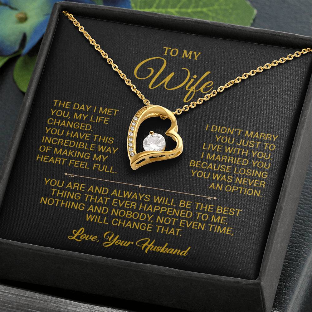 To My Wife Necklace, Gift For Wife, Anniversary Gift For Wife, Christmas Gift
