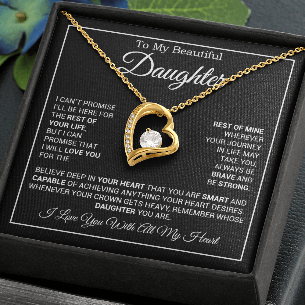 To My Daughter Necklace, Gift for Daughter from Dad And Mom Daughter
