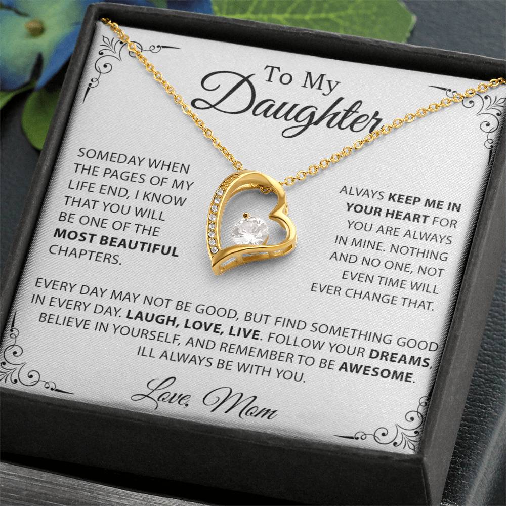To My Daughter Necklace, Gift for Daughter from Mom, Mother Daughter Necklace 20_10