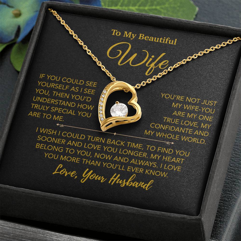 To My Wife Necklace, Vanlentines Gifts For Women, Anniversary Gift For Wife 28_12_Gold