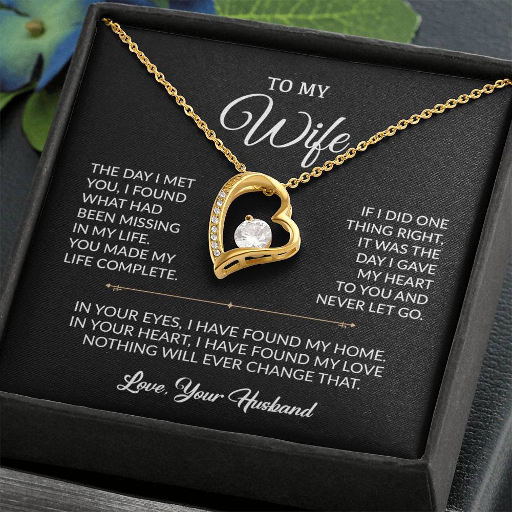 To My Wife Necklace, Gift For Wife, Anniversary Gift For Wife, Necklace For Wife
