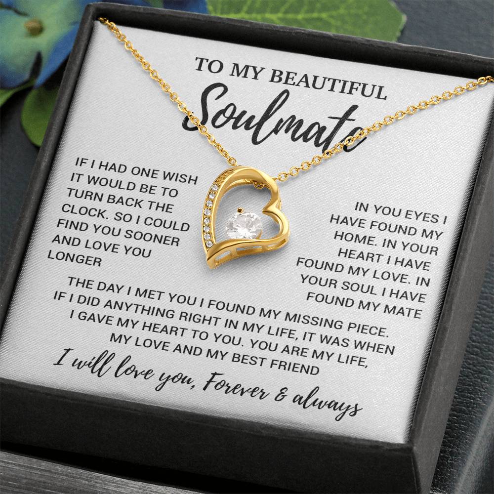 To My Soulmate Necklace, Soulmate Gift, Soulmate Jewelry Anniversary 14_8