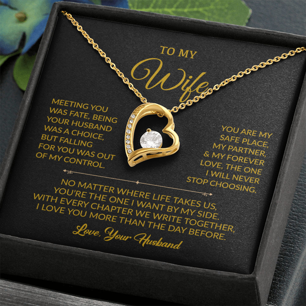 To My Wife Necklace, Gift For Wife, Anniversary Gift For Wife, Necklace For Wife