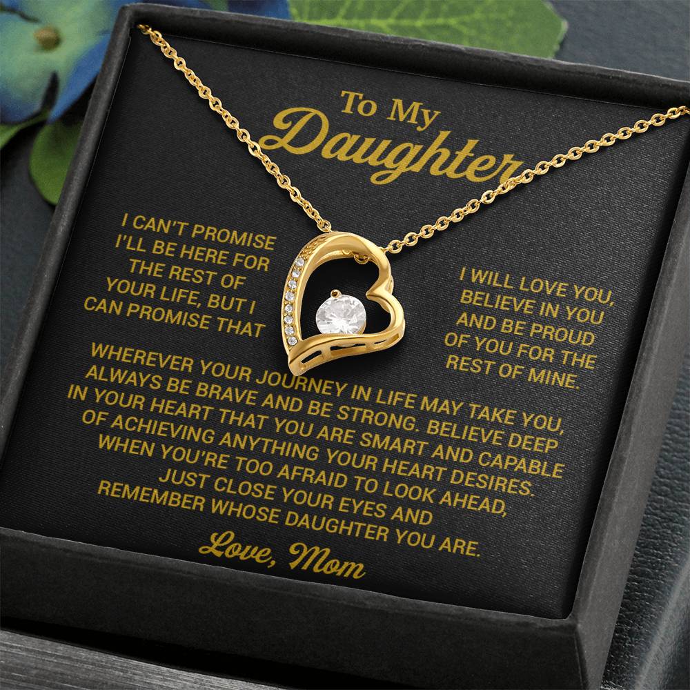 To My Daughter Necklace, Daughter Mother Necklace, Daughter Gift From Mom 16_8_Gold