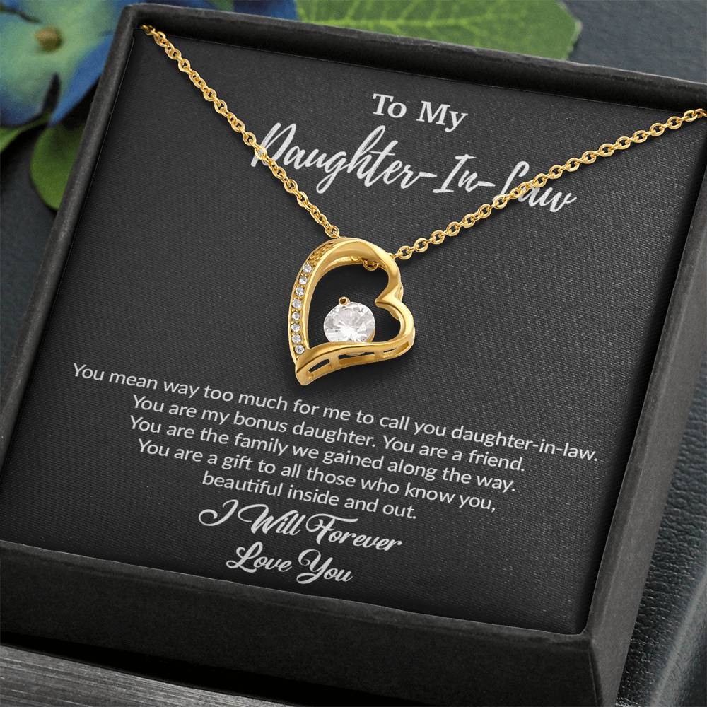 To My Daughter-In-Law Necklace, Gift For Daughter In Law, Daughter In Law Gift