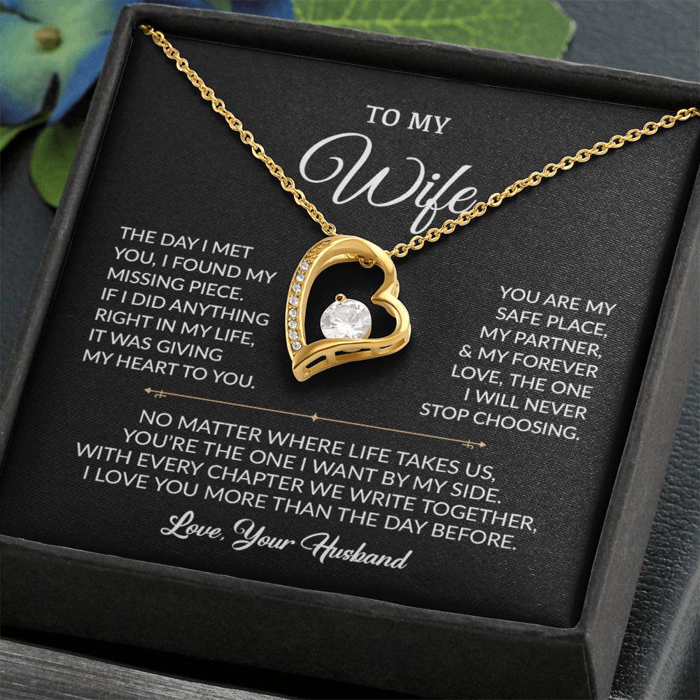 To My Wife Necklace, Gift For Wife, Anniversary Gift For Wife, Necklace For Wife