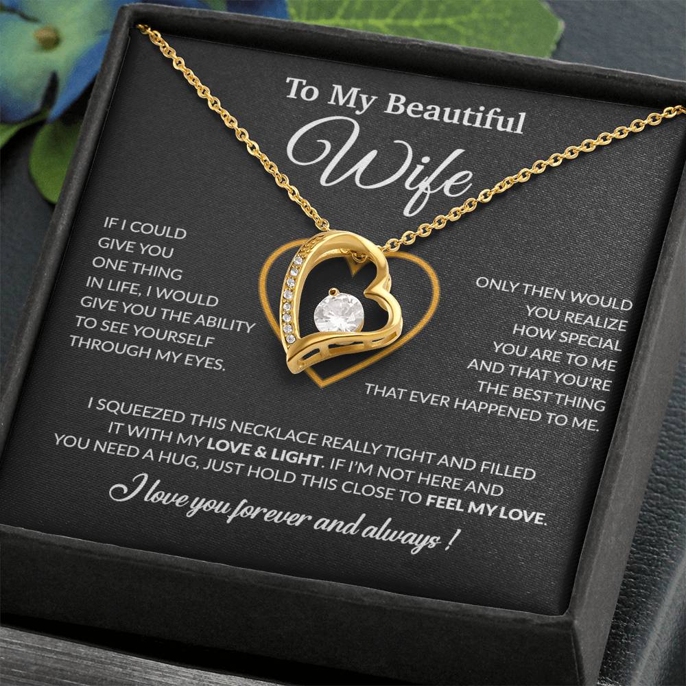 To My Wife Necklace, Christmas Gifts For Women, Anniversary Gift For Wife 22_12_Black