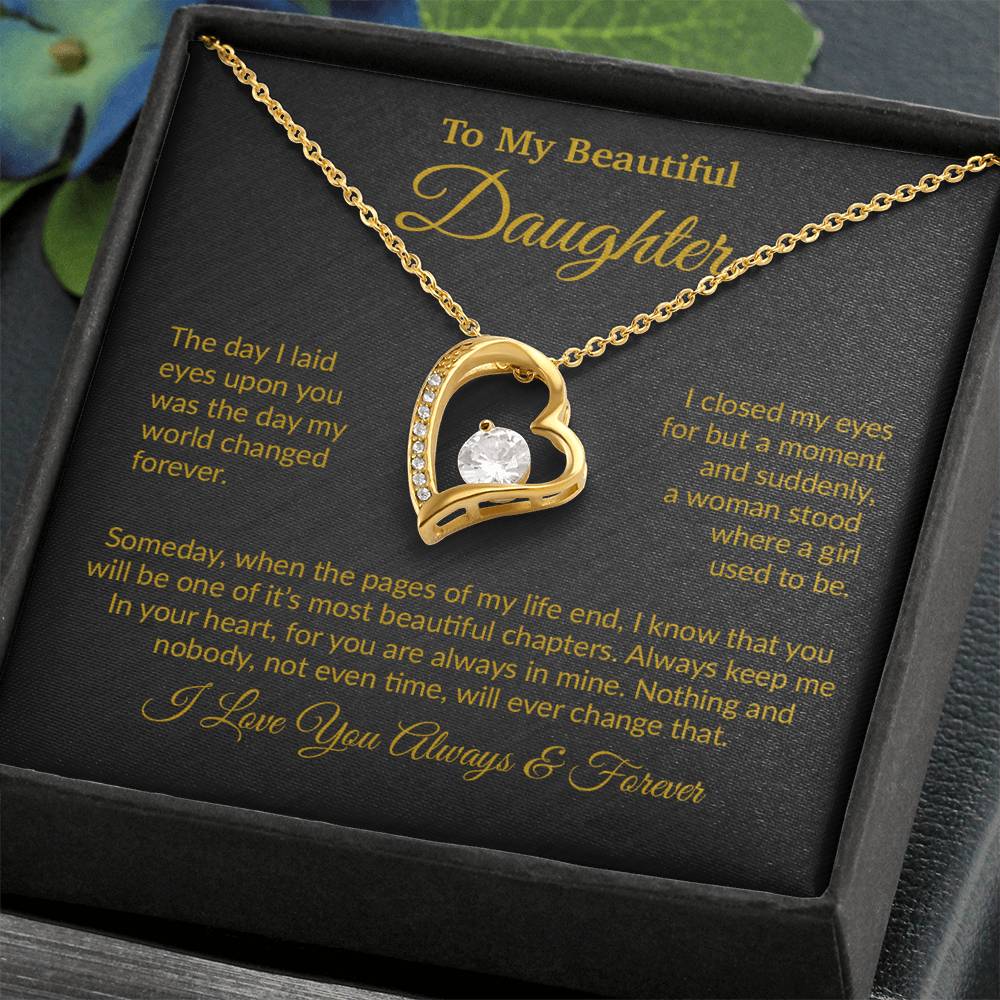 To My Daughter Necklace, Daughter Mother Necklace, Daughter Gift From Mom 8_11_Gold