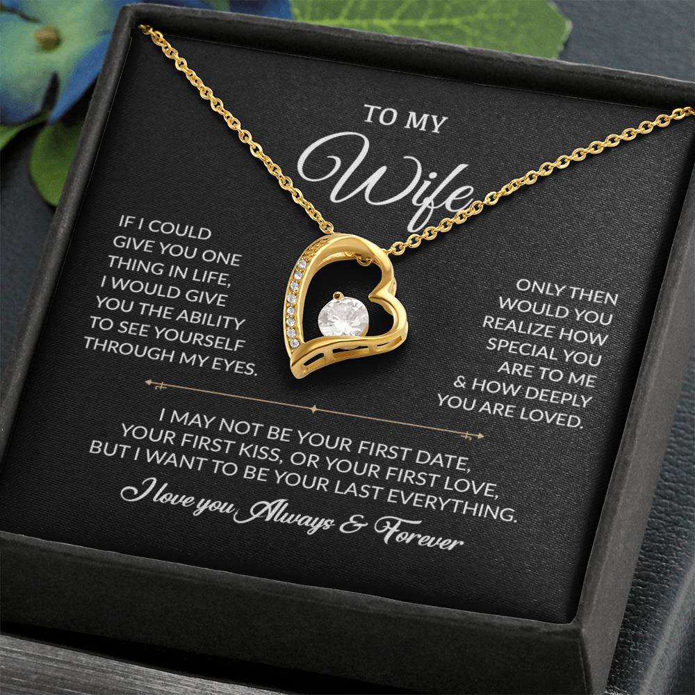 To My Wife Necklace, Gift For Wife, Anniversary Gift For Wife, Necklace For Wife