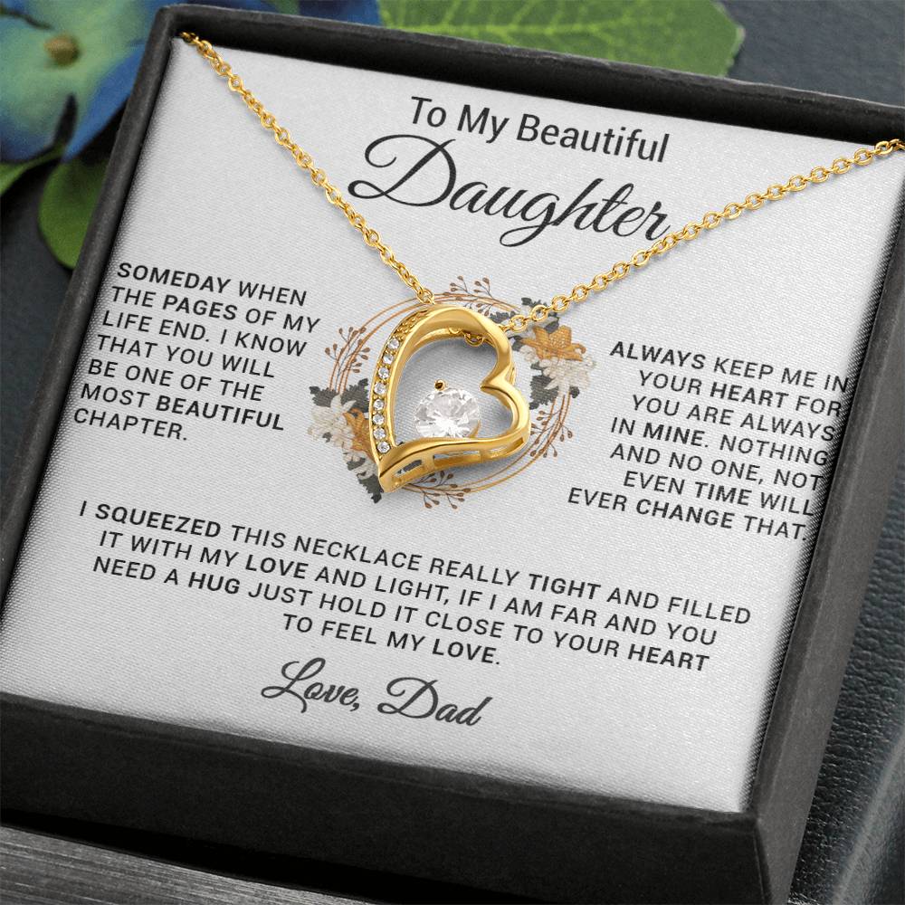 To My Daughter Necklace, Gift for Daughter from Dad, Daughter Father Necklace 20_11