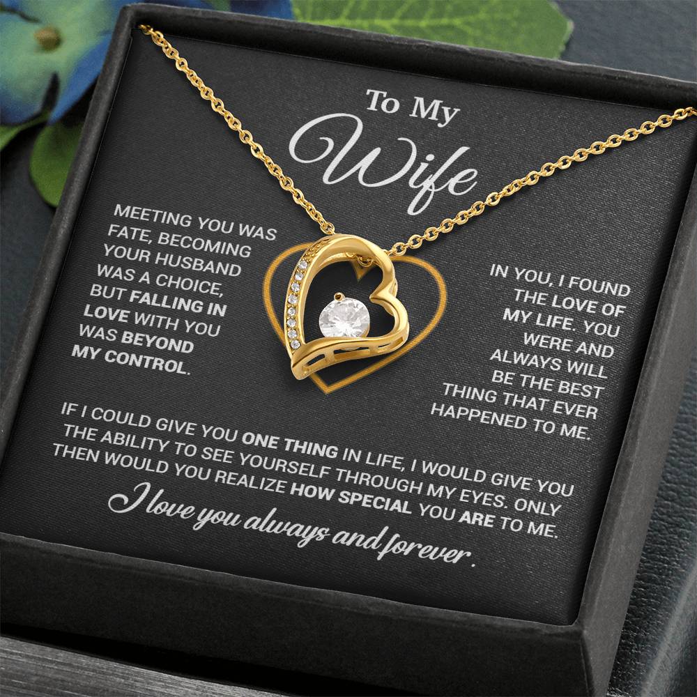 To My Wife Necklace, Christmas Gifts For Women, Anniversary Gift For Wife 11_12_Black