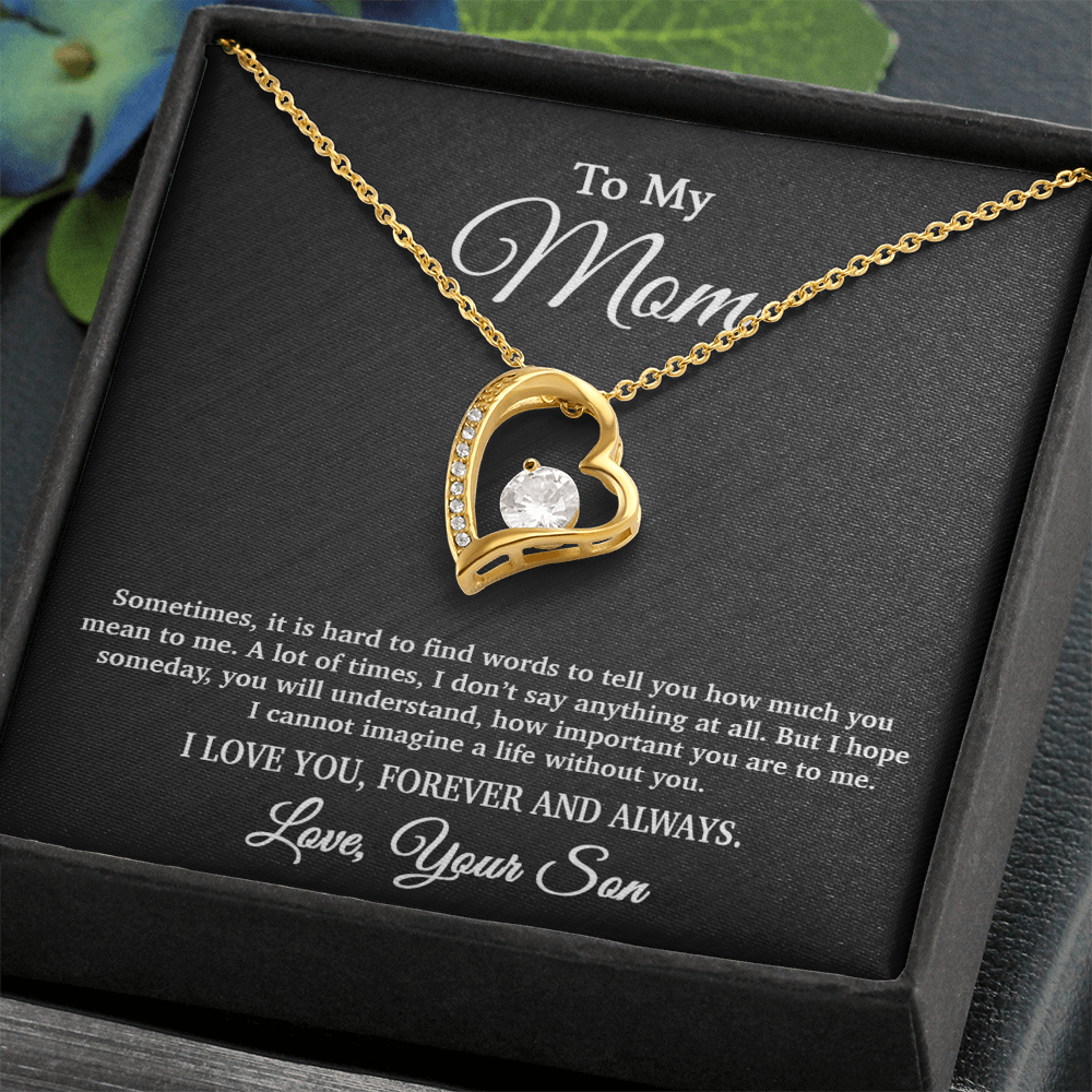 To My Mom Necklace, Gift From Son For Birthday, Mother's Day Gift 5_4