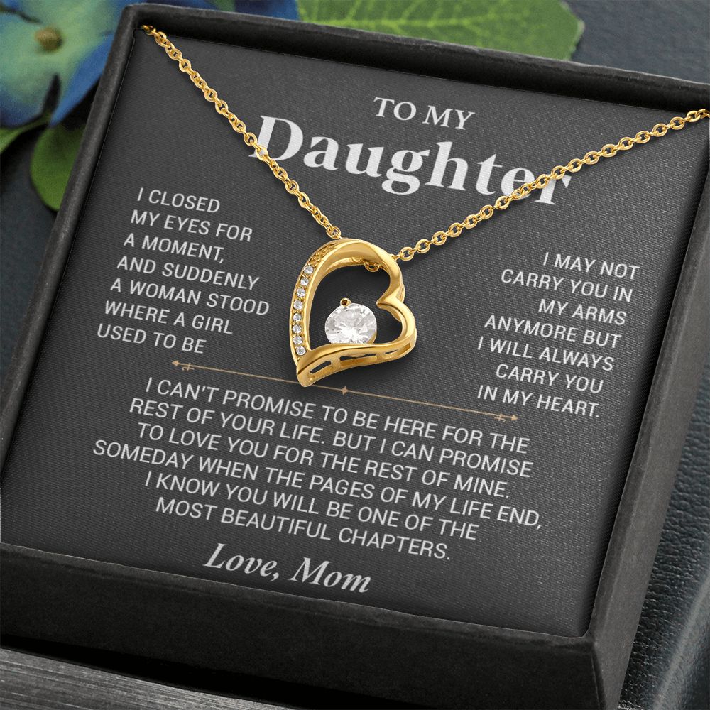 To My Daughter Necklace, Gift For Daughter From Mom, Daughter Mother Necklace99