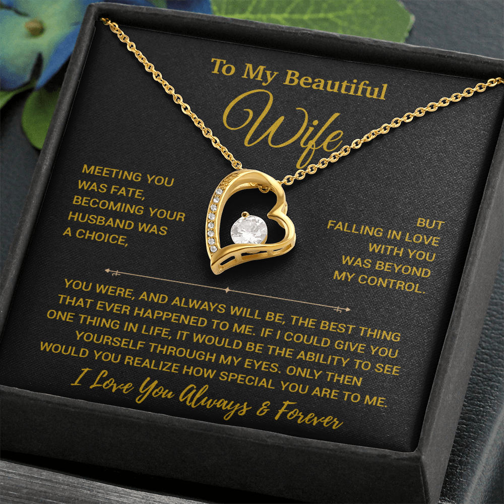 To My Wife Necklace, Vanlentines Gifts For Women, Anniversary Gift For Wife 29_12_Gold