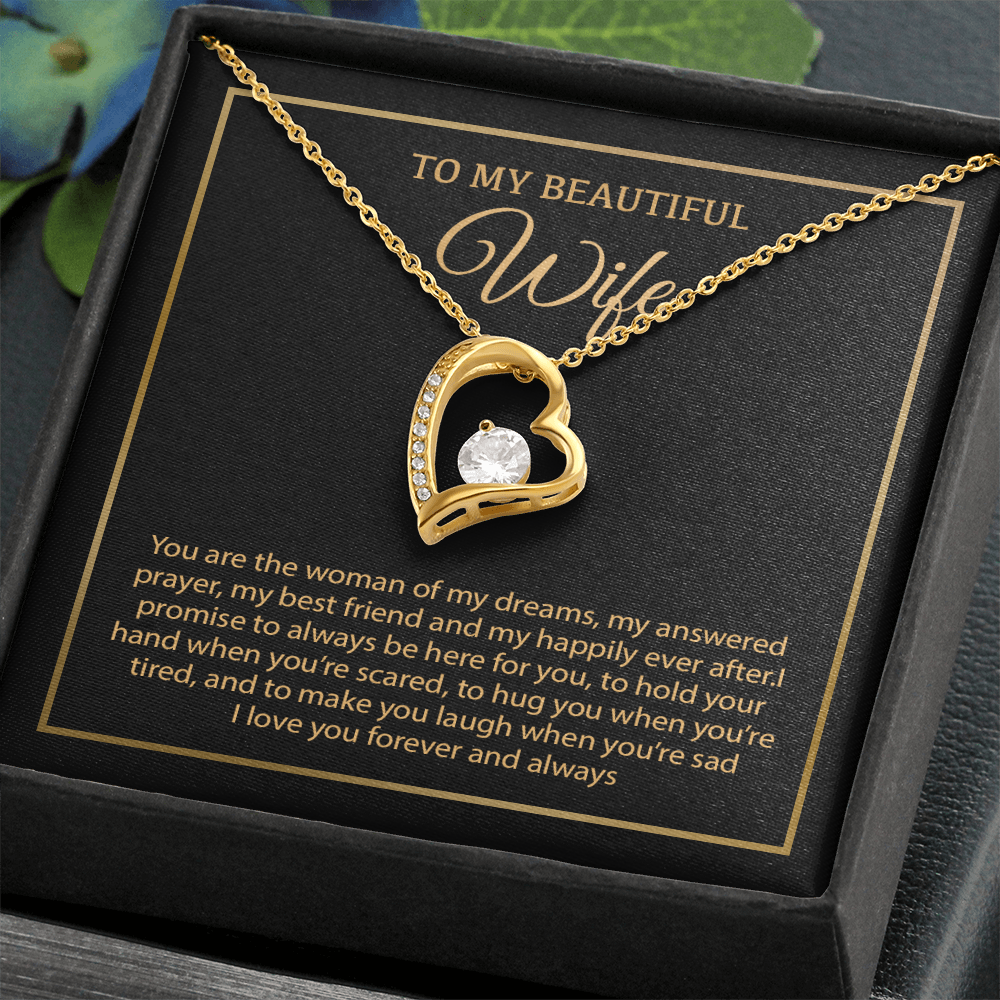 To My Wife Necklace, Christmas Gifts For Women, Anniversary Gift For Wife 19_12_Gold