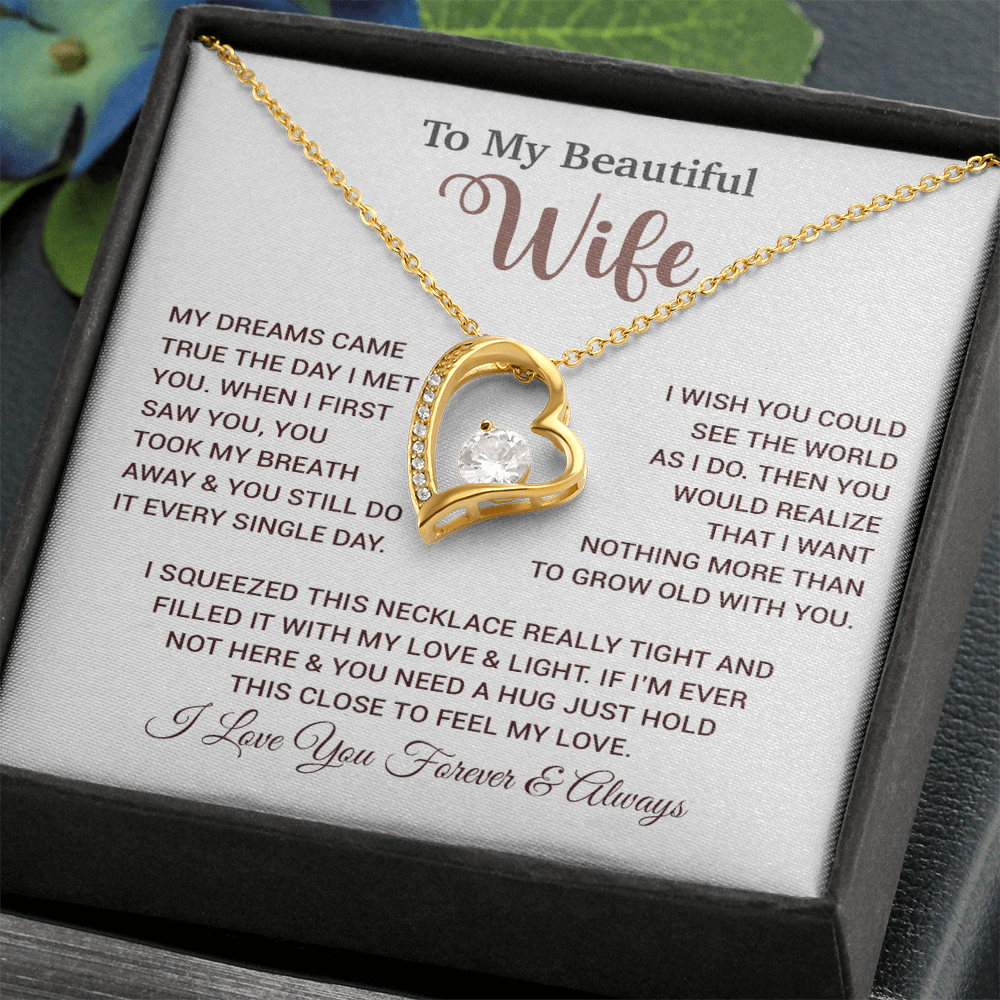 To My Wife Necklace, Wife Gift From Husband, Wife Husband Necklace, Christmas Gift 24_9