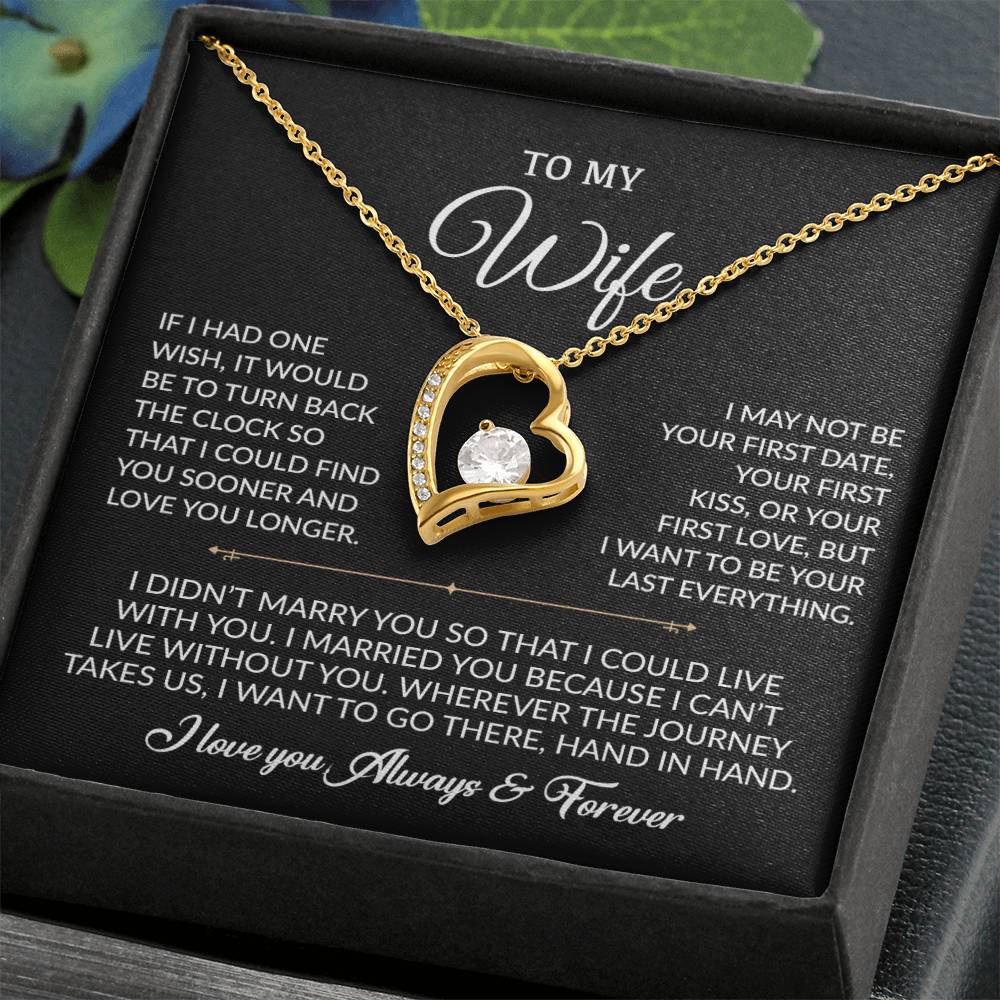 To My Wife Necklace, Gift For Wife, Anniversary Gift For Wife, Necklace For Wife
