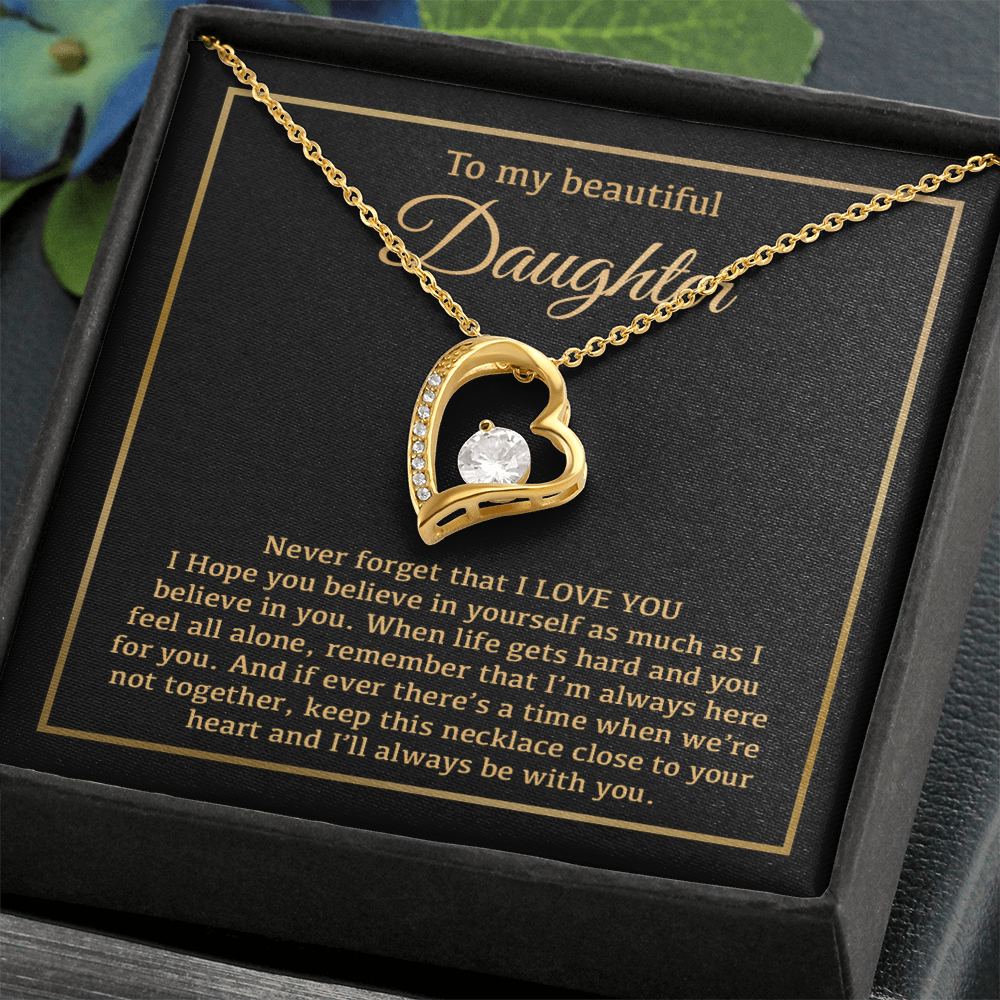 To My Daughter Necklace, Daughter Father Necklace, Daughter Gift From Dad, Mom 14_1