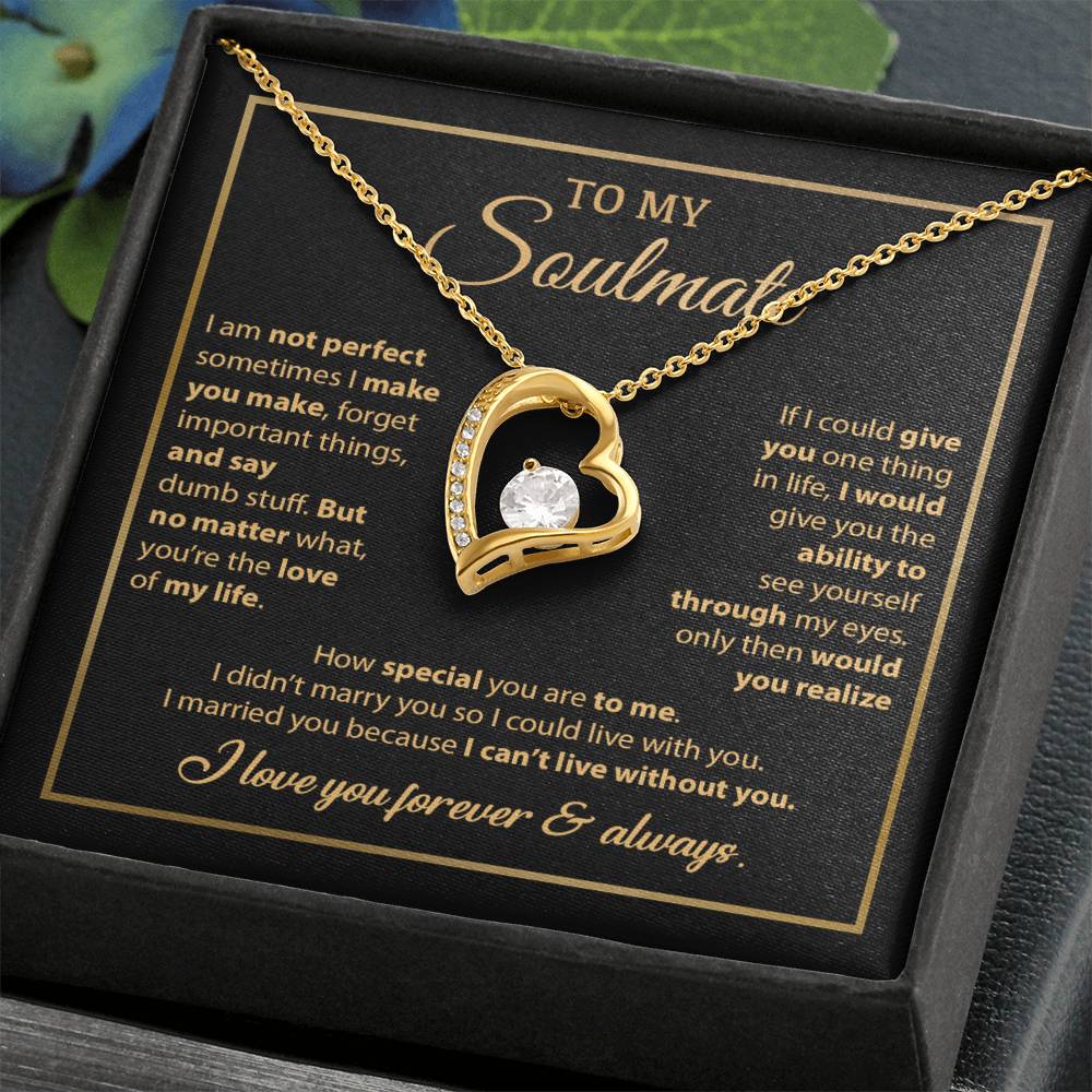 To My Soulmate Necklace, Gift For Wife From Husband, Valentines Gift For Wife 8_2_Gold
