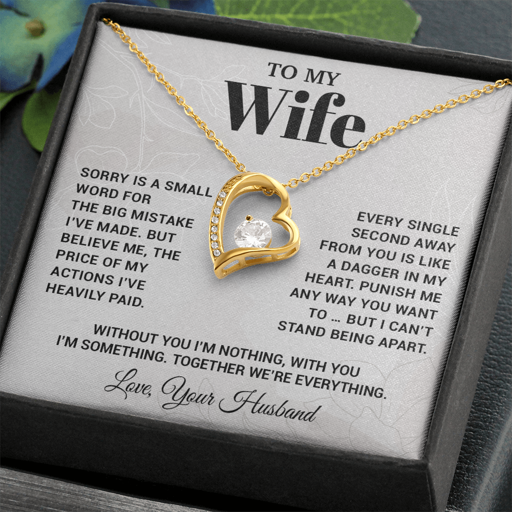 To My Wife Necklace, Christmas Gifts For Women, Anniversary Gift For Wife 16_10_White