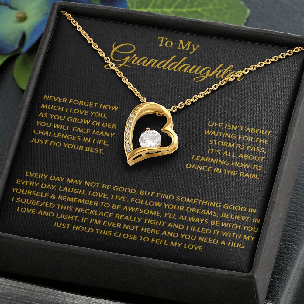 To My Granddaughter Necklace, Birthday Gift For Granddaughter, Birthday Gifts 26_9