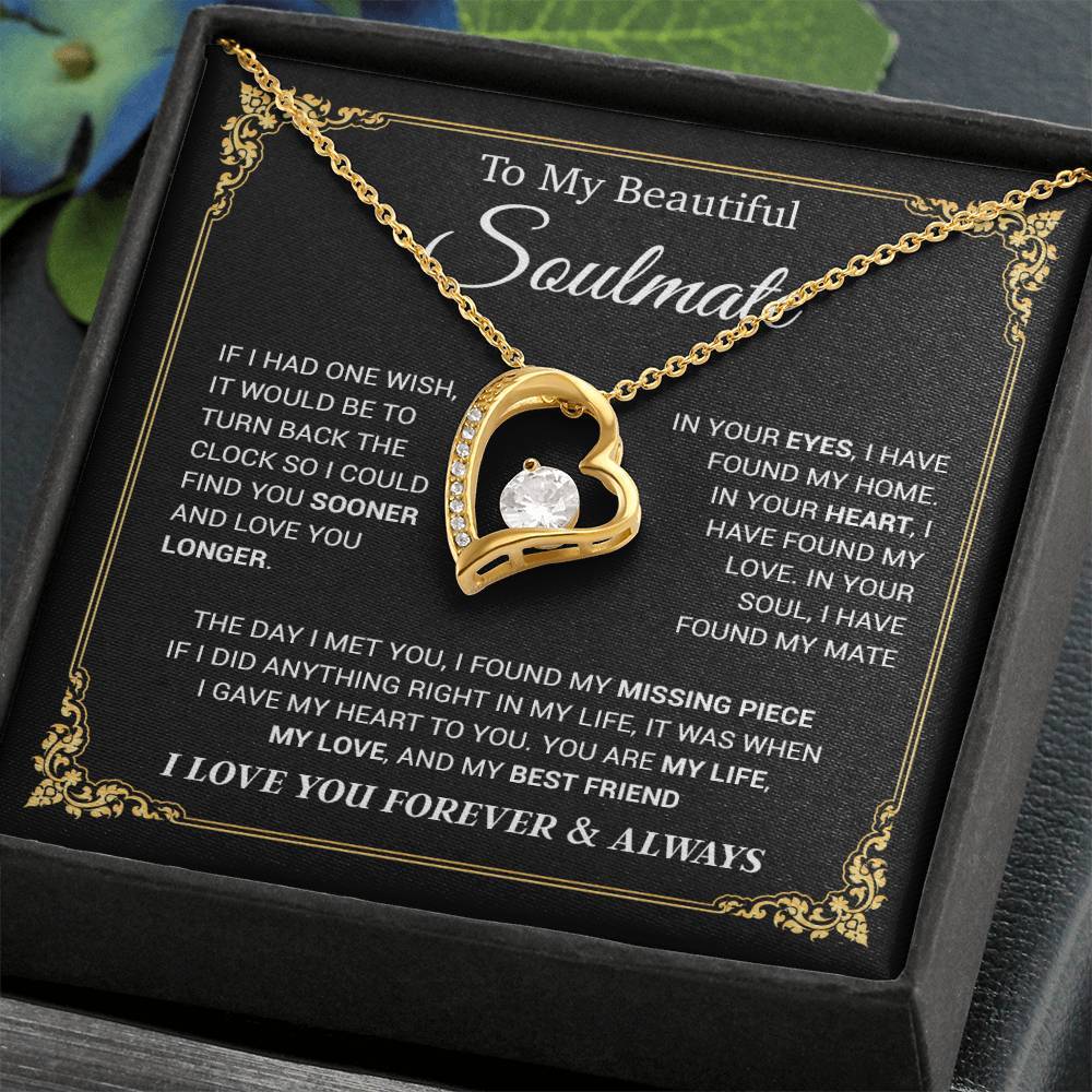To My Soulmate Necklace, Gift for Wife, Girlfriend, Anniversary Gift 23_11
