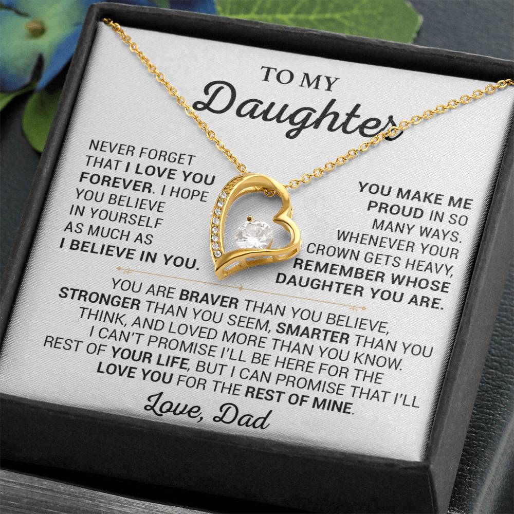 To My Daughter Necklace, Daughter Father Necklace, Daughter Gift From Dad 28_5