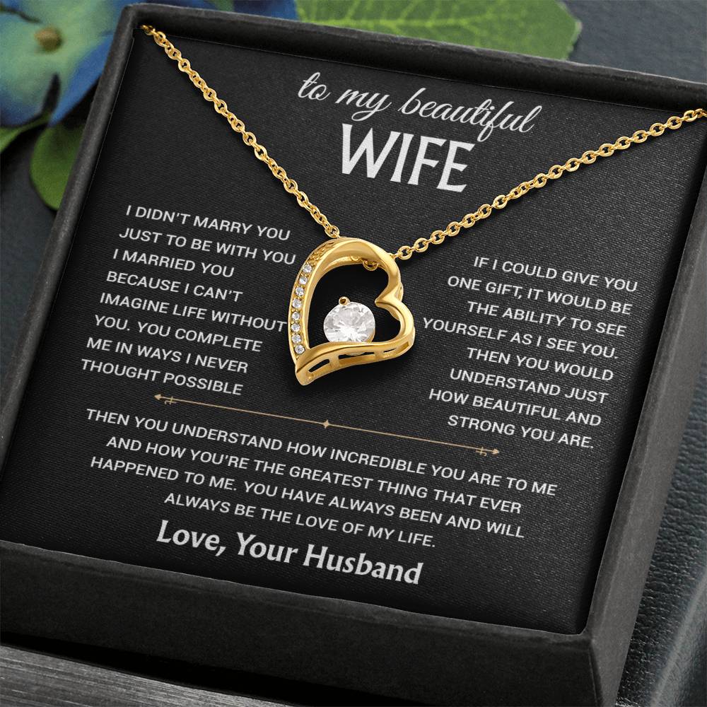 To My Wife Necklace, Christmas Gifts For Women, Anniversary Gift For Wife 14_12_Black