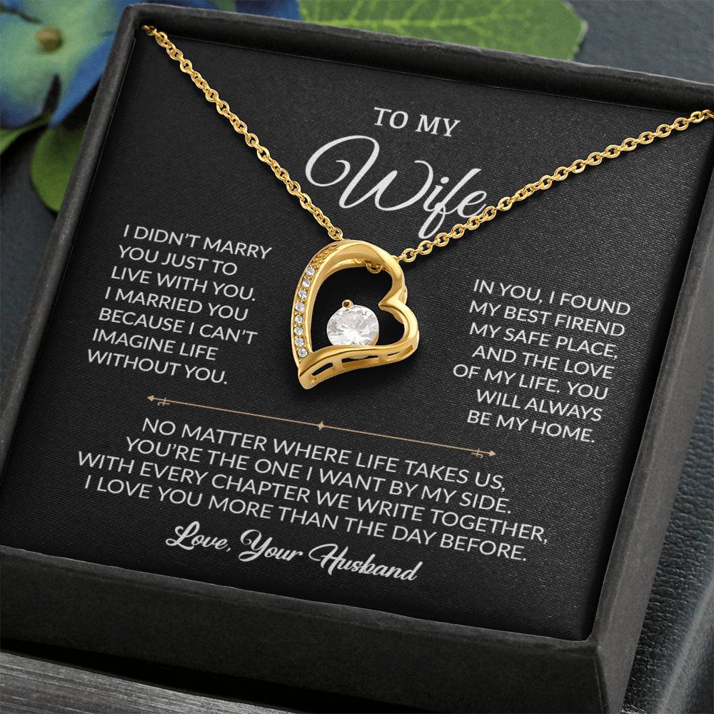 To My Wife Necklace, Gift For Wife, Anniversary Gift For Wife, Necklace For Wife