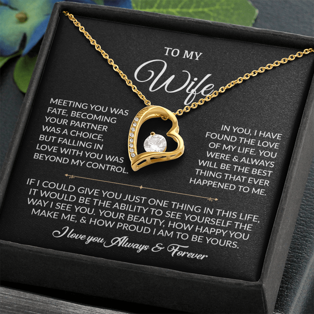 To My Wife Necklace, Gift For Wife, Anniversary Gift For Wife, Necklace For Wife