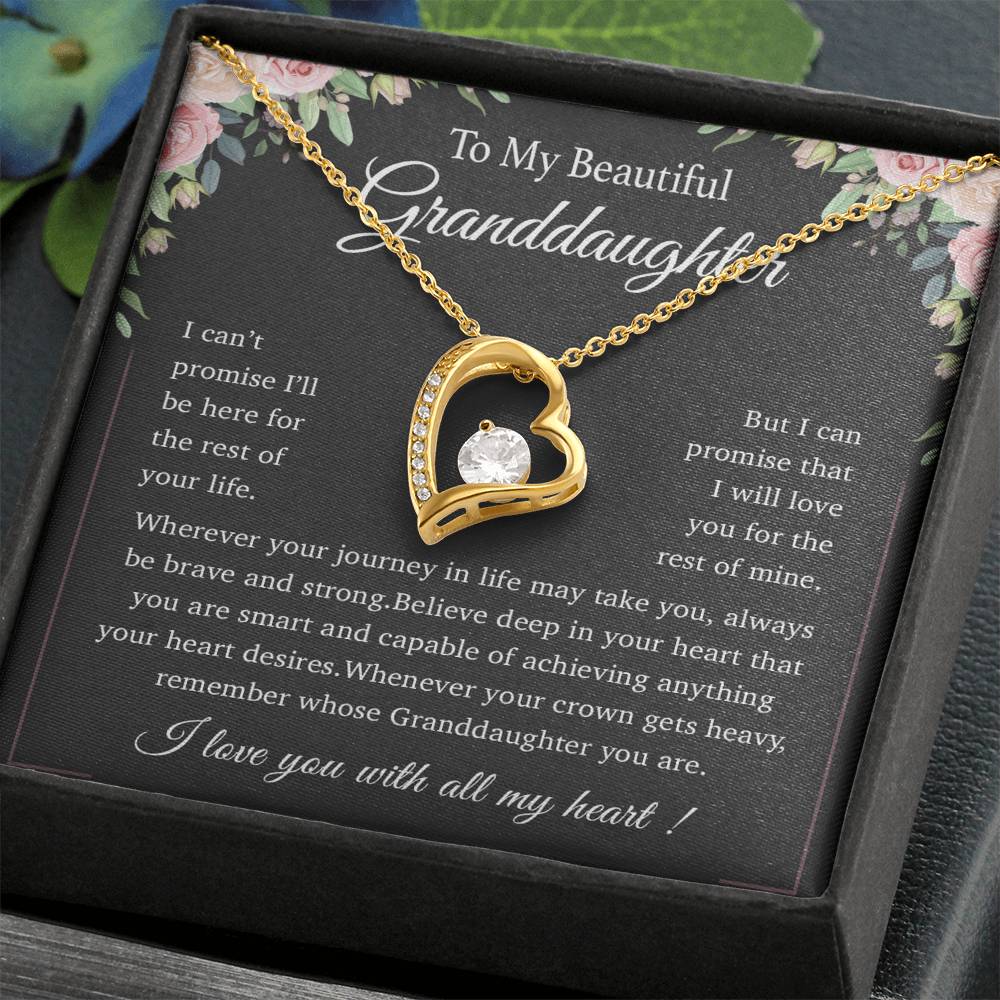 To My Granddaughter Necklace, Granddaughter Gift from Grandpa, Christmas Gift 22_11
