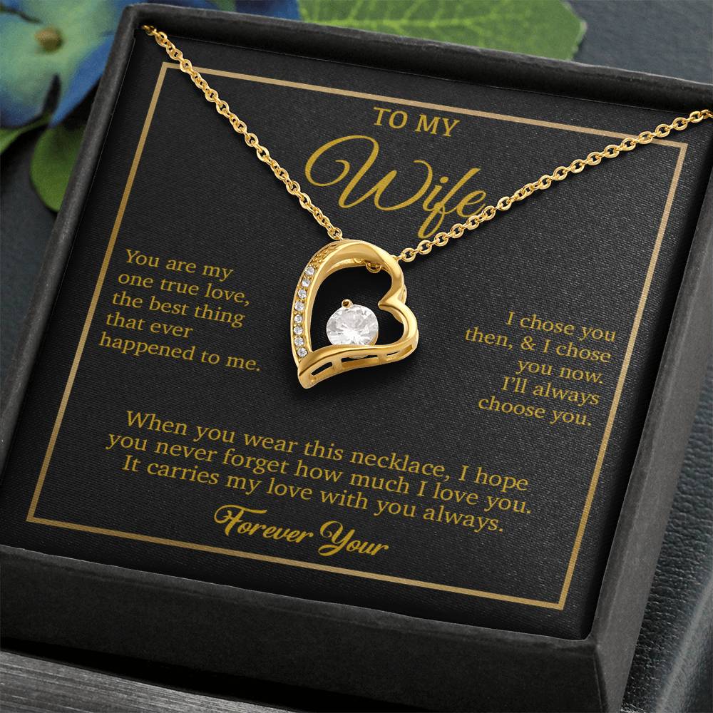 To My Wife Necklace, Gift For Wife, Anniversary Gift For Wife, Necklace For Wife