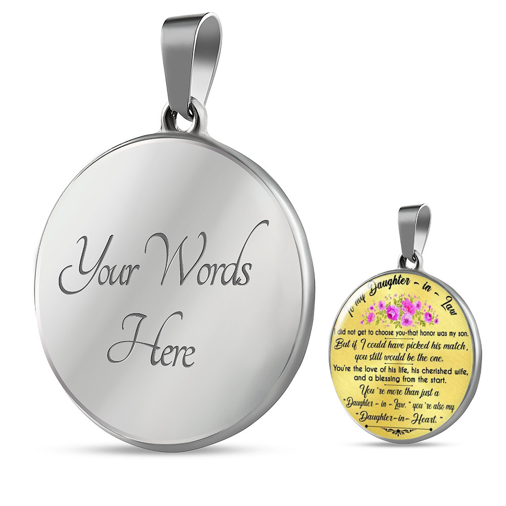 To My Daughter-In-Law - From Mother-in-Law-Luxury Necklace-Makes A Perfect Gift