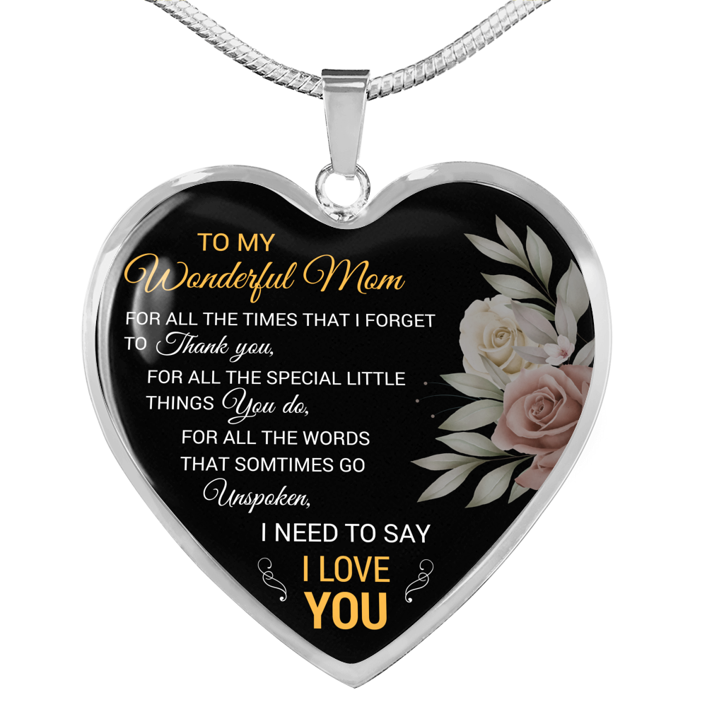 To My Wonderful Mom Gift for Mom from Son Mom Birthday Gift From Daughter Or Son