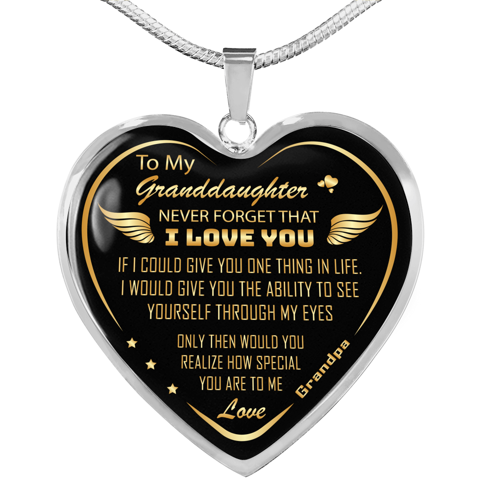 Proud Gift For Granddaughter - Luxury Novelty Necklace from Grandpa