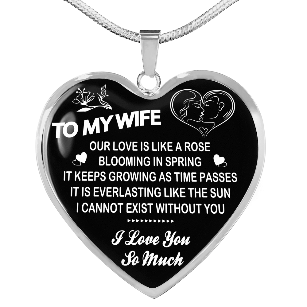 To My Wife Necklace Birthday Gifts For Wife And Husband