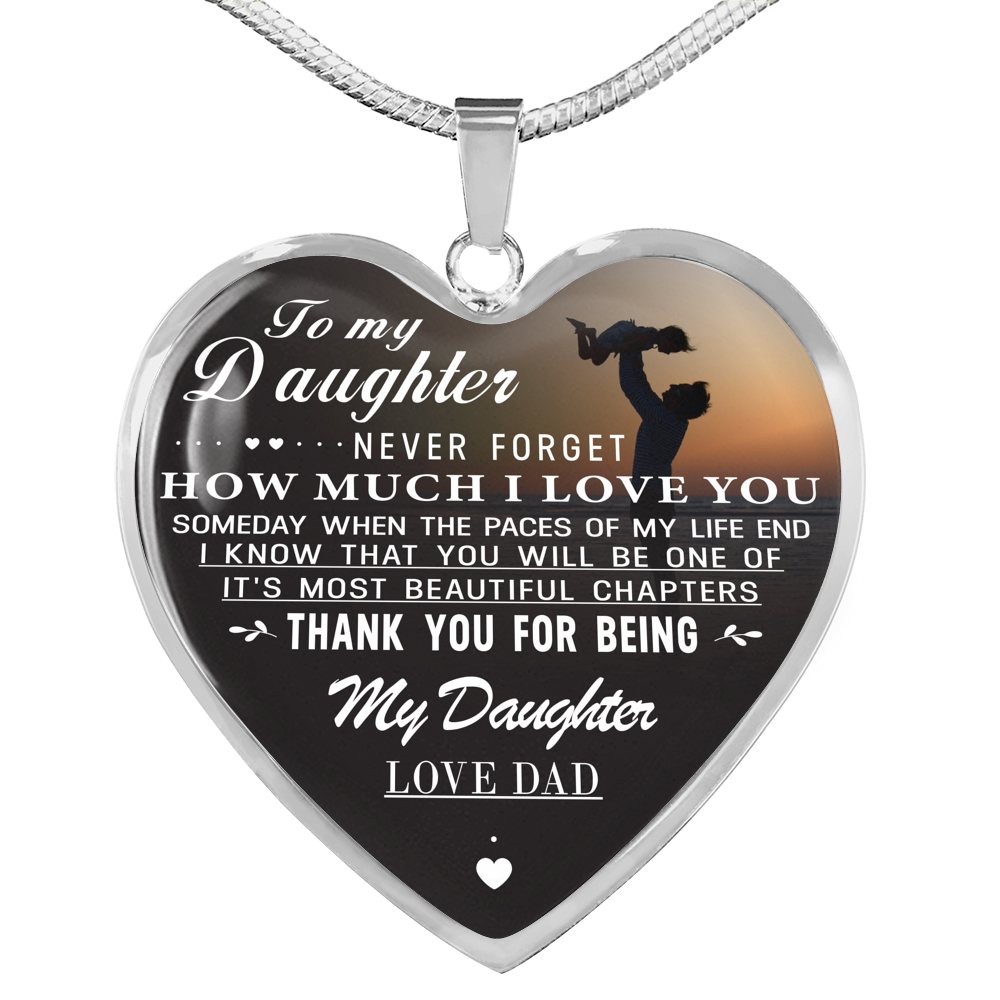 To My Daughter Necklace, Special Luxury Necklace For Daughter