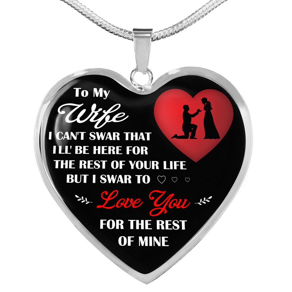 Husband and Wife Gift For Valentine Day Wedding - Luxury Heart Necklace